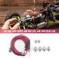 6 LED Light Kit for 1/10 1/8 SCX10 D90 RC Car. 