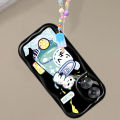 VRQR Handmade Bracelet Phone Case For Xiaomi Redmi 13C Back Cover Wavy Cute Cat Pattern cover. 