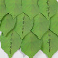 50 Sheets/Pad Creative Green Leaf Shaped Sticky Notepad Photo Wall Refrigerator Decoration Sticker.