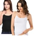 New Tank Top (2Pice) For Girls Womens Wear Under T Shirts Short Shirt For Women - T Shirt For Women. 