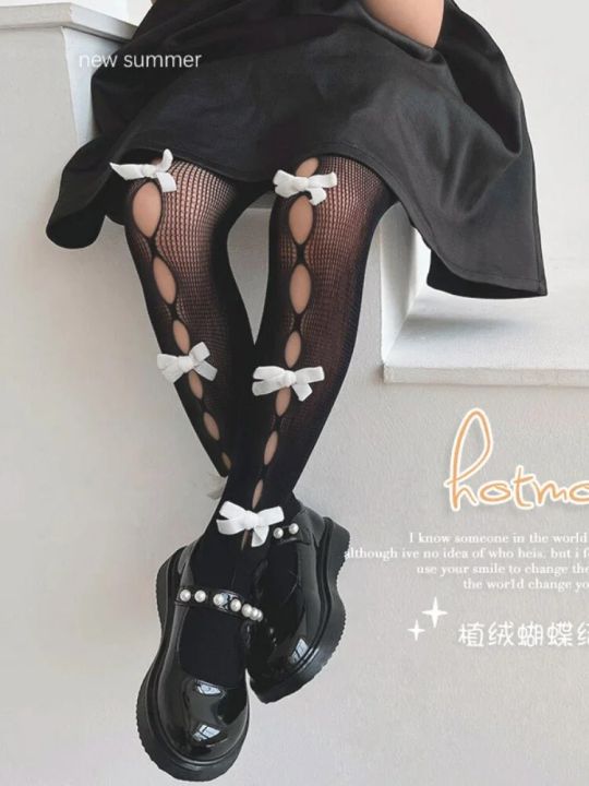 2-13T%20Children%20Young%20Girls%20Tights%20Six%20Colors%20Fashion%20Korean%20Bow%20Hollow%20Lace%20Kids%20Stocking%20Breathable%20Panty-hose%20for%20Baby%20-%20Image%203