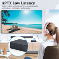 Bluetooth 5.0 Transmitter Receiver for TV to Headphones with Volume Control, Low Latency Wireless Audio Adapter. 