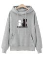 Streetwear Hoodies Women Sweatshirt Autumn Long Sleeve Hoodies Harajuku Hoodie Cute Cat Print Sweatshirt Women sudadera mujer.