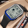 Sanda Fashion Men's Watches Digital Wristwatch 50M Waterproof Sports Casual Watch for Male Clock Relogios Masculino 6052.