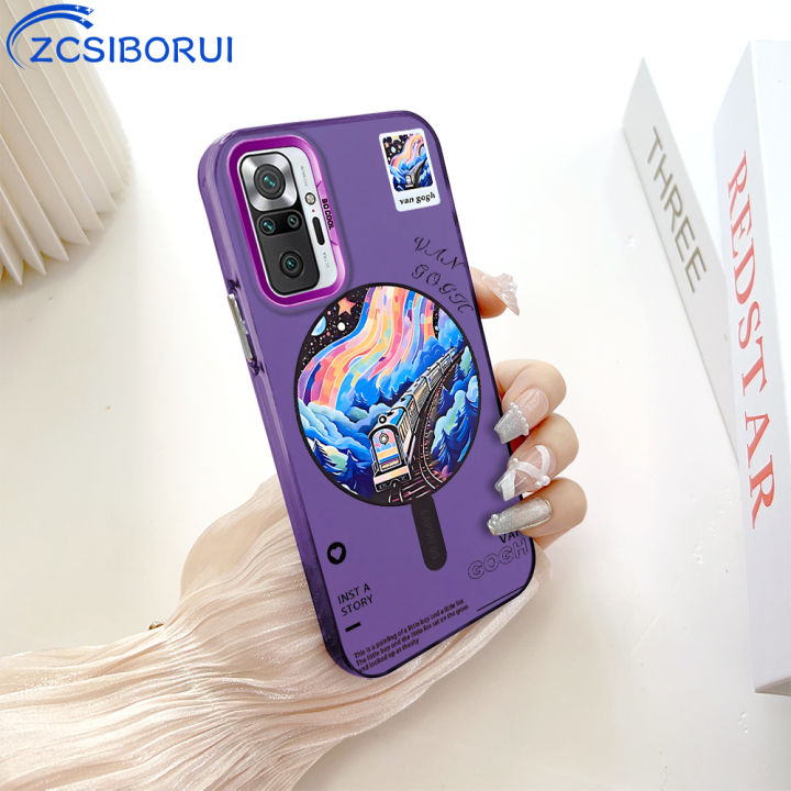 ZCSIBORUI for Redmi Note 10 Pro Note 10 Pro Max Back Cover Rainbow