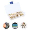 KOGEEK Assorted 150pcs Brass Ring Cable Lugs Ring Eyes Copper Crimp Cable Connector Wire Terminals Kit. 