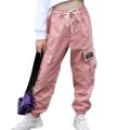 Pants For Girls Solid Pants Girls Fashion Drawstring Child Trouser Teenage Child Girl Cargo Pants For Kids Clothes 8 10 12. 