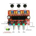 XH-M139 TPA3116D2 2.1 Channel Sub-Woofer Amplifier1 2x50W + 1x100W DC12V-24V 10A SMPS.