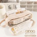 Transparent Pencil Case Large Capacity Pencil Case Japanese Style ins Feng for Girls Primary School Students Simple Pencil Case Junior High School Students. 