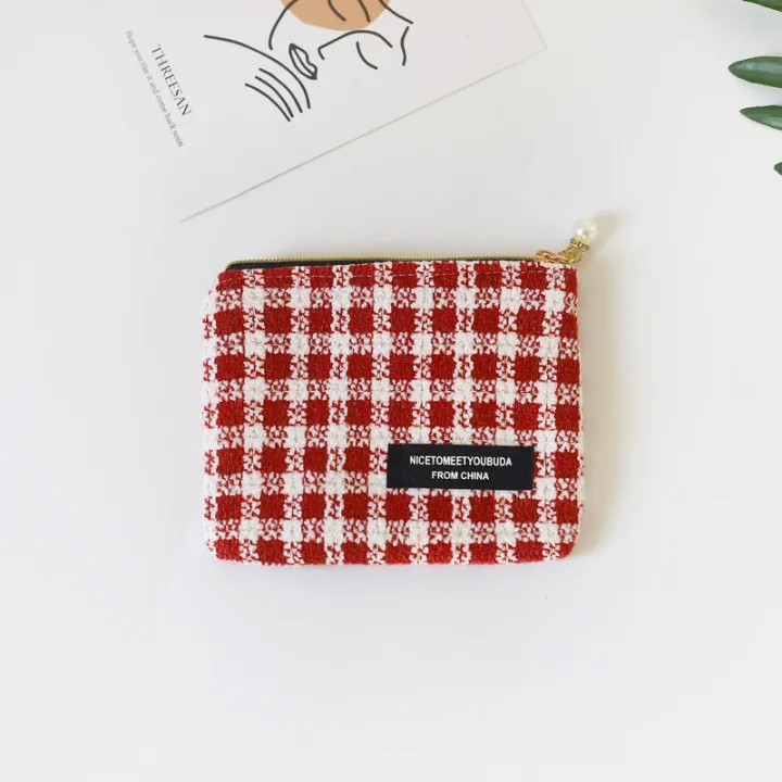 Little%20Fragrance%20Houndstooth%20Coin%20Purse%20Female%20Cute%20Mini%20Bag%20Student%20Coin%20Transportation%20Card%20Hand%20Holding%20Makeup%20Storage%20Bag%20-%20Image%208