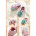 Non-slip Children Home Slippers Baby Warm Cotton Indoor Shoes 2021 Winter Cartoon Dinosaur Kids Slippers Boys Girls Flops Soft. 