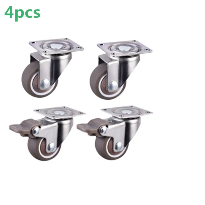4pcs%20Furniture%20Casters%20Wheels%20Soft%20Rubber%20Swivel%20Caster%20Silver%20Roller%20Wheel%20For%20Platform%20Trolley%20Chair%20Household%20Accessori%20-%20Image%207