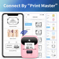 Phomemo M110 Thermal Wir-ele-ss Label Printer Sticker Mini Printer Barcode Blue-tooth Label Maker Price Tag Printers Free APP.