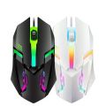 X1 1200 Dpi M6 7 Color Led Light Gaming Mouse - Black - Optical Tracing System, 5 Million Clicks - Transparent  Mouse. 