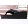 2024 New Slippers Women's Summer Wear Fashion High Heel Platform Shoes Thick Bottom Non-Slip Beach Ladies Flip-Flops.