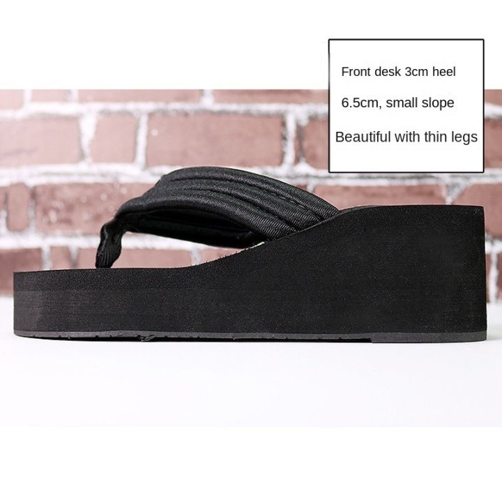 2024%20New%20Slippers%20Women's%20Summer%20Wear%20Fashion%20High%20Heel%20Platform%20Shoes%20Thick%20Bottom%20Non-Slip%20Beach%20Ladies%20Flip-Flops%20-%20Image%203