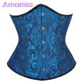 Shape-holding Corset Floral Jquard Undercst circumference Corset for Women Adjusle Bk Strap Body Shaping Girdle for Cosplay Party Stwear Pale Style Design Buyers' Favorite.