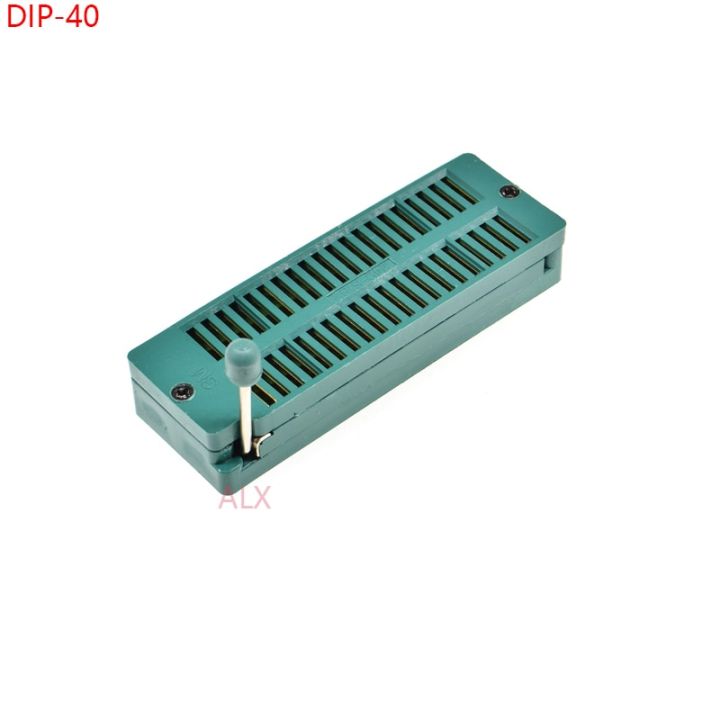 【The road to happiness Store】GREEN Gold DIP40 Universal ZIF ZIP IC SOCKET 40P DIP CHIP TEST Adaptor 40 PIN 40PIN 240-6182 CONNECTOR