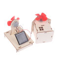 1 Set Boy Windmill Science Solar Toy DIY Physics Educational Kit For Kid Model 2 In 1 Solar Power Technology Experiment Stem Gift Leima.