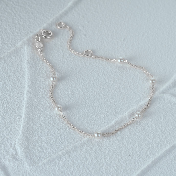 CANNER%20S925%20Sterling%20Silver%20Bracelet%20For%20Women%20Stacked%20Wear%20Temperament%20Versatile%20Pearl%20Chains%20Bracelet%20Hand%20Ornament%20Jewelry%20-%20Image%203