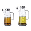 Olive Oil Dispenser Measurements Vinegar Bottles Cooking Oil Can Glass Bottle Leak-Proof BBQ Kitchen Supplies. 