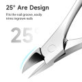 1PCS / 5PCS Nail Clipper for Ingrown or Thick Toenails Nail Trimmer Set with Nail File Cuticle Pusher Pedicure Manicure Tools Kit for Fingernails and Toenails Stainless Steel Nail Cutter  for Paronychia Podiatry Nail Care Tool Dead Skin Dirt Remover. 