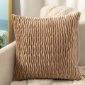 Pure Color Velvet Plaid Pillowcase Home Living Room Bedroom Sofa Pillow Case Plush Cushion Cover Home Decor Pillow Cover 45cm.