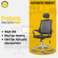 FF-EC-07ss ( BLACK ) Smart Office Executive chair with Headrest (V-Mesh). 