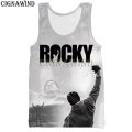 Fashion cool Rocky balboa vest men/women 3D print vests unisex Harajuku style Bodybuilding streetwear Tops. 