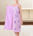 Bathroom Women Bath Towels Wearable Towel Dress Beach Adults Bath Gown SPA Sling Robes Home Nightwear Microfiber Women Bathrobe.