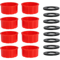 Gas Can Coarse Thread Cap Gas Can Cap Coarse Thread Solid Transportation Gas Can Caps Replacement 8Packs. 