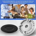 3 Pack Gas Stove Burner Caps and Burner Head Replacement Kit Universal Cooker Hat Set As Shown Metal Fit Most Gas Stove Burners.