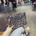 Casual Bags for Women Animal Print Leopard Clutch Female Fashion Design Leather Wallet Messenger Bag Ladies Elegant Handbag.