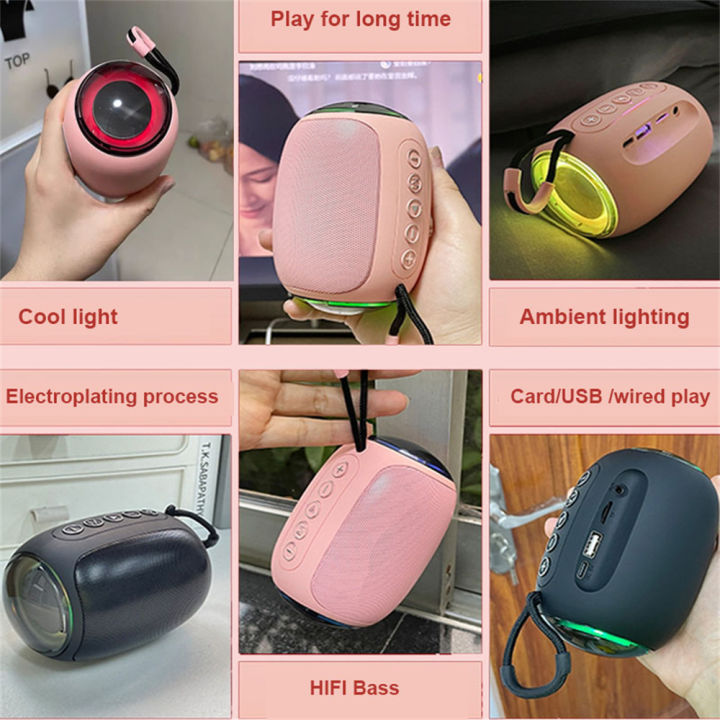 Pink%20Speaker%20Bluetooth%20Powerful%20Portable%20Bluetooth%20Speaker%20Box%20Outdoor%20Sound%20Box%20Waterproof%2010W%20Bass%20Sound%20Support%20TF%20Card%20FM%20Ra%20-%20Image%206