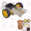 2Wd Smart Robot Car Chassis Kit 2Wd Multi-Functiona Car Single Layer Acrylic Chassis Plate 26Cm Kit Without Battery Holder for Arduinos Uno R3. 