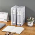 Portable A4 File Box Slim Document Organizer Case Transparent Plastic Box 12 x 9 Inch for Office Desk File Organizer Box. 