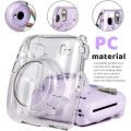 【Hengli jewelry story】（NEW）Crystal Camera Case Protective Clear Case with Adjustable Rainbow Strap for Fujifilm Instax Mini 11 Cameras Accessories. 