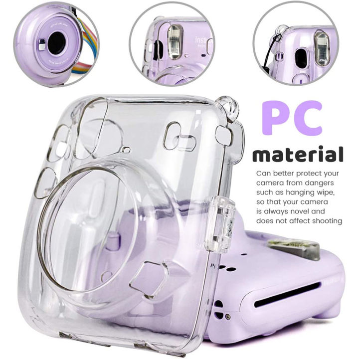 %E3%80%90Hengli%20jewelry%20story%E3%80%91%EF%BC%88NEW%EF%BC%89Crystal%20Camera%20Case%20Protective%20Clear%20Case%20with%20Adjustable%20Rainbow%20Strap%20for%20Fujifilm%20Instax%20Mini%2011%20Cameras%20Accessories%20-%20Image%202