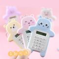 Portable Kawaii Mini Calculator Pocket Size 8 Digits Display Cartoon Mini Ultra-thin Button Cute Calculator School Stationery. 