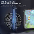 DAMILE AL01 Phone Cooler Mobile Phone Radiator Portable Fan Holder USB Powered Radiator Compatible For Phones Tablets. 