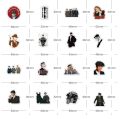 (50Pcs/Pack) Peaky Blinders PVC Waterproof Stickers For Phone Guiter Luggage Skateboard Laptop.