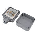 Outdoor Waterproof Switch Socket Box, EU 250V Surface Mounted Waterproof Socket Splashproof for Kitchen.