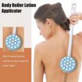 Long Handled Lotion Oil Cream Applicator Head Body Bath Brush Back Rubbing Scrub Supplies Bath Brush Leg Tools Massager Sho V0V3.