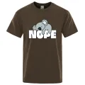 Nope Sorry, I Won'T Get Up Male Tops Summer Loose T-Shirt Cotton Crewneck T-Shirt Hop Tee Clothes Fashion T-Shirts Man New. 