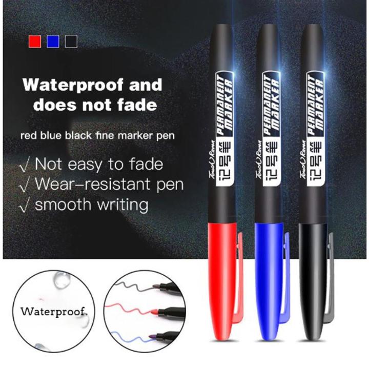 3Pcs/Set Fine Point Waterproof Ink Thin Nib Crude Permanent Marker Pen
