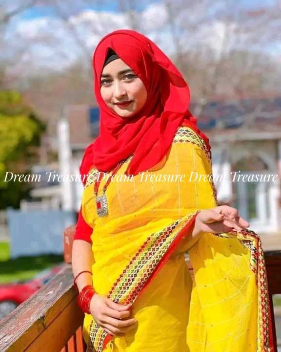 Boshonto%20Special%20Yellow%20Red%20Half%20Silk%20Khes%20Plus%20Saree%20for%20Women%20-%20Elevate%20Occasion%20with%20Elegant%20Party%20and%20Occasional%20Wear%20-%20Image%202