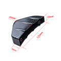 4pcs Universal Carbon Fiber Car Modified Rear Bumper Diffuser Spoiler Black&Red ABS Rear Bumper Lip Diffuser Anti-collision.