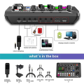 2X F998 Sound Card Microphone Sound Audio Interface Mixer Sound Card Mixing Console Amplifier for Phone PC. 