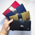 Stussy Wallet Classic Long Wallet Men's Card Holder Wallet Student Wallet Valentine's Day Birthday Holiday Gift Black Wallet.