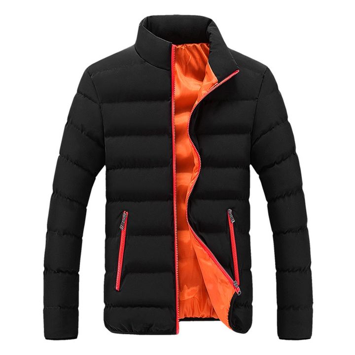 Men's%20Solid%20Color%20Stand-collar%20Cotton-padded%20Jacket%20%20Short%20Padded%20Jacket%20Mens%20Outing%20Riding%20Climbing%20Warm%20Coats%20-%20Image%204